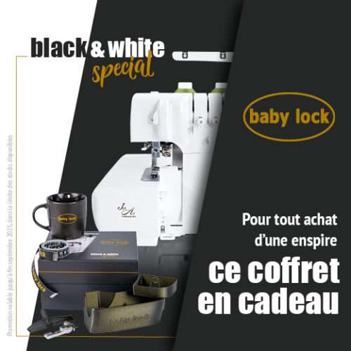 BabyLock - Surjeteuse - Enspire + 4 Cônes OFFERT