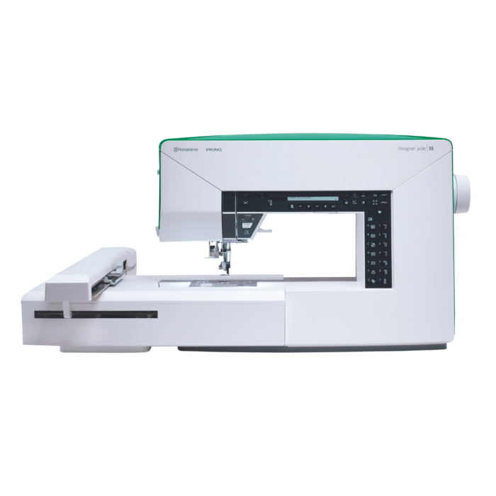 Husqvarna - Brodeuse/Machine à coudre - Jade 35 + Coffret 18 fils OFFERT