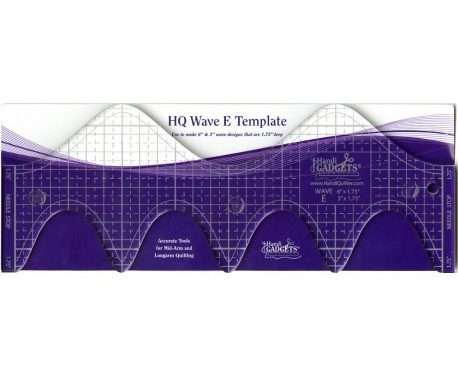 Handi Quilter Ruler - HQ Wave E 6" et 3" (15,24 cm et 7,62 cm)