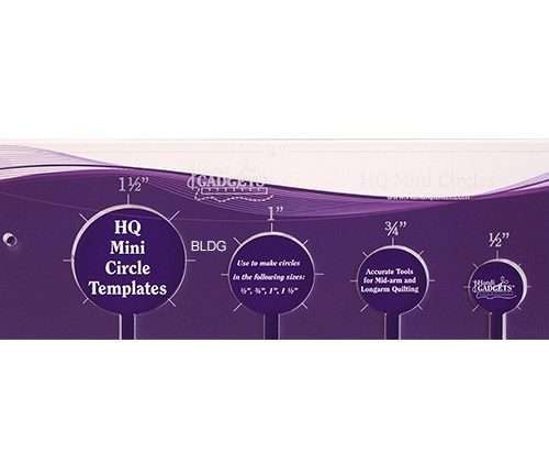 Handi Quilter Ruler - HQ Mini Cercles 0,5" to 1,5"