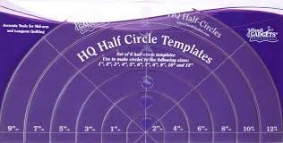 Handi Quilter Ruler Set - HQ Half Circles 1" to 12"