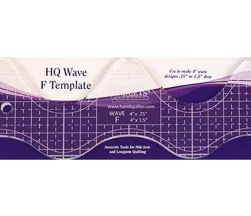 Handi Quilter Ruler - HQ Wave F 4" (10,16 cm)