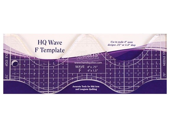 Handi Quilter Ruler - HQ Wave F 4" (10,16 cm)