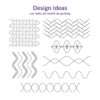 Handi Quilter Ruler - HQ Wave E 6" et 3" (15,24 cm et 7,62 cm)
