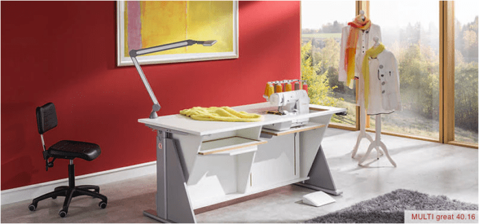 RMF - Meuble de couture avec ascenseur pour machine – Image 2