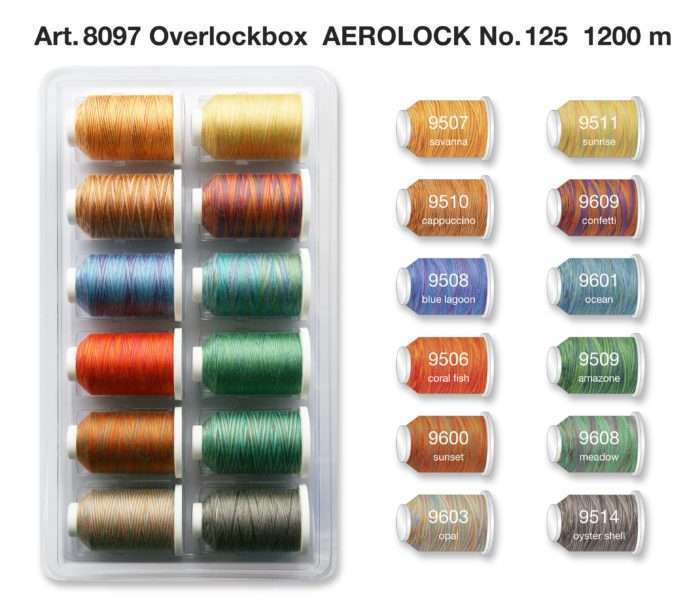 Coffret fils surjeteuse - Madeira Aérolock 12 bobines multicolor – Image 2