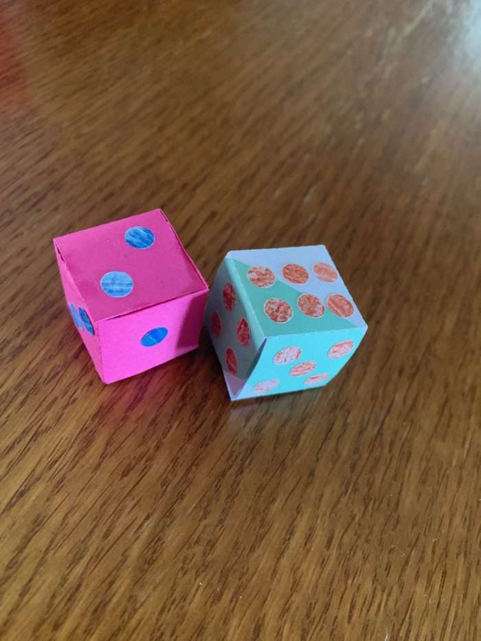 Fichiers pour créer un dé de jeu à la caméo