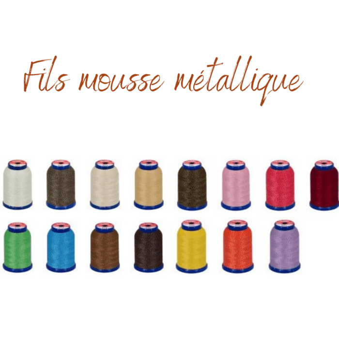 Fils mousse surjeteuse - Fujix Métallique 1000 m
