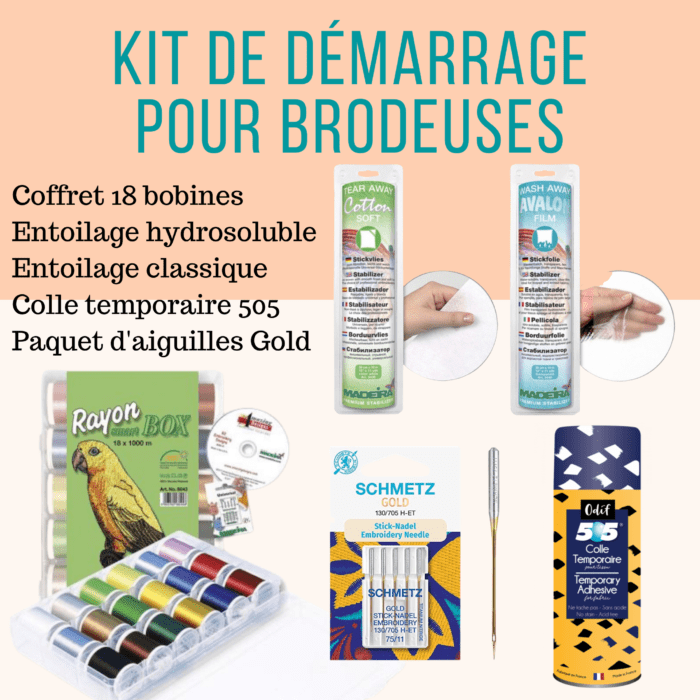Kit de démarrage pour brodeuse