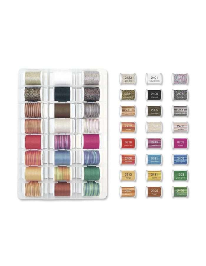 Coffret fils surjeteuse - Madeira fils épais 48 bobines Cotona/ Glamour/ Décora – Image 3