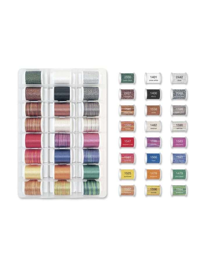 Coffret fils surjeteuse - Madeira fils épais 48 bobines Cotona/ Glamour/ Décora – Image 2