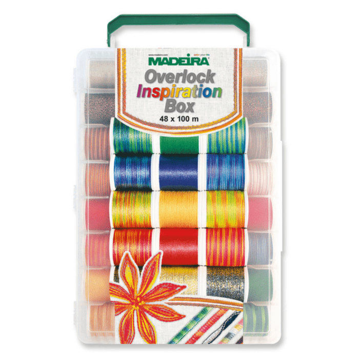 Coffret fils surjeteuse - Madeira fils épais 48 bobines Cotona/ Glamour/ Décora