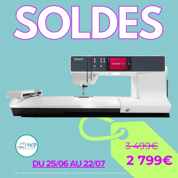Pfaff - Brodeuse/Machine à coudre - Creative 3.0 - Démonstration
