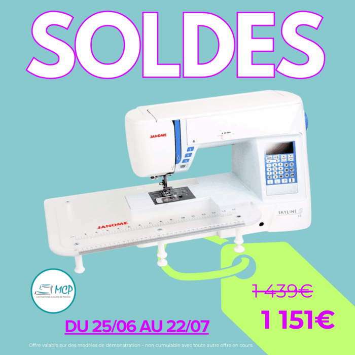Janome - Machine à coudre - Skyline S5 - Démonstration