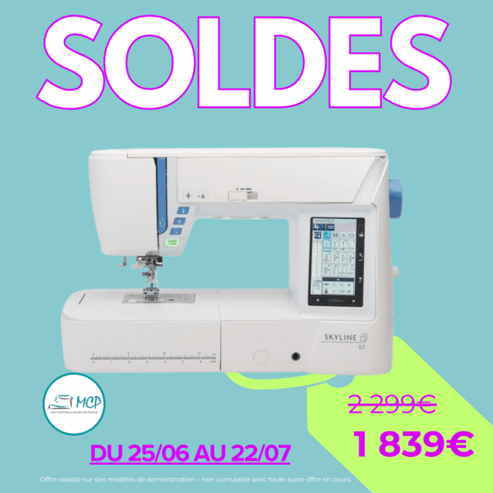 Janome - Machine à coudre - Skyline S7 - Démonstration