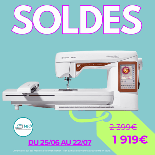 Husqvarna - Brodeuse/machine à coudre - Designer Topaz 40 - Démonstration