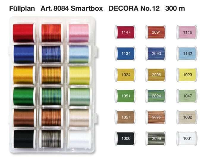 Coffret fils Madeira - Decora N°12 - 18 bobines x 300m – Image 2