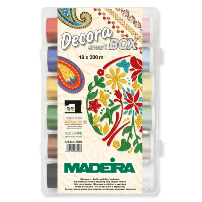 Coffret fils Madeira - Decora N°12 - 18 bobines x 300m