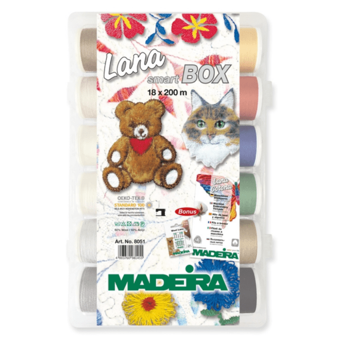 Coffret fils Madeira - Lana N°12 - 18 bobines x 200m