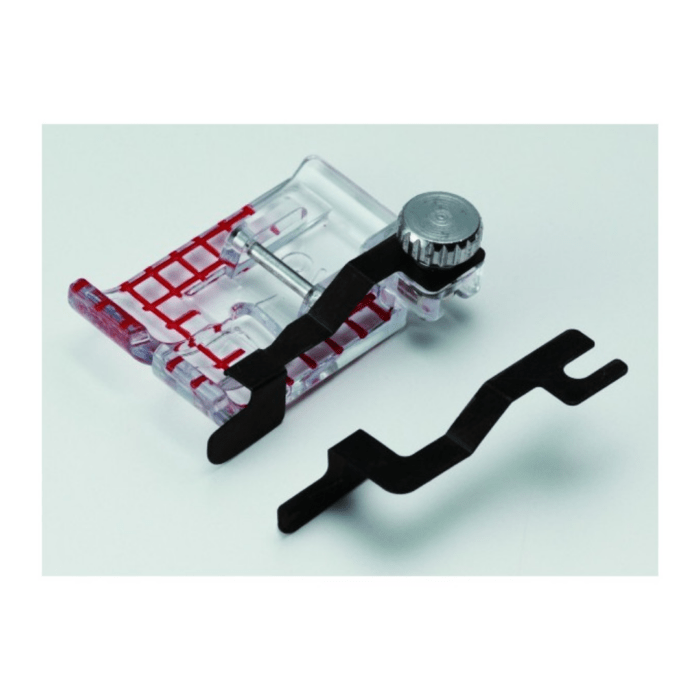 Janome - Set pied transparent 1/4 inch avec 2 guides