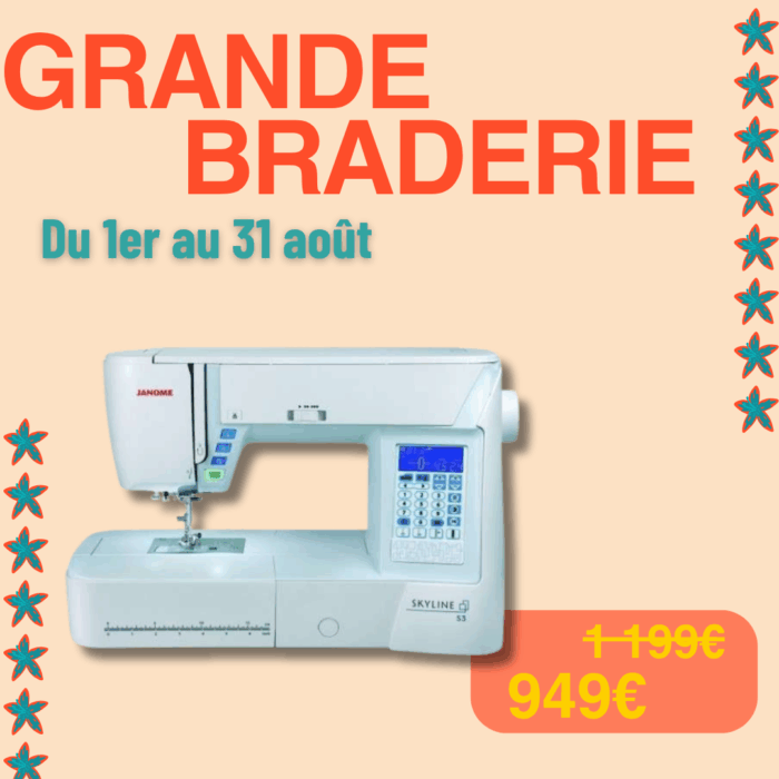 Janome - Machine à coudre - Skyline S3 - Démonstration