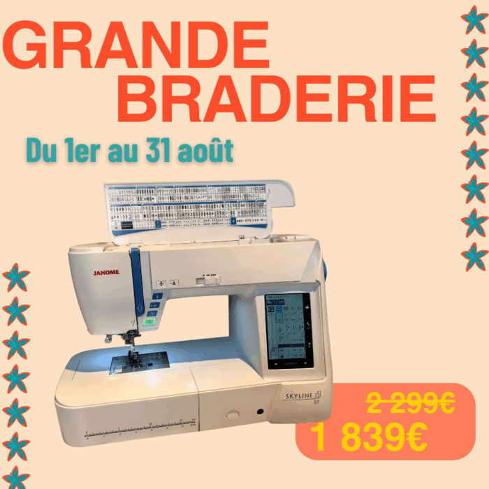 Janome - Machine à coudre - Skyline S7 - Démonstration