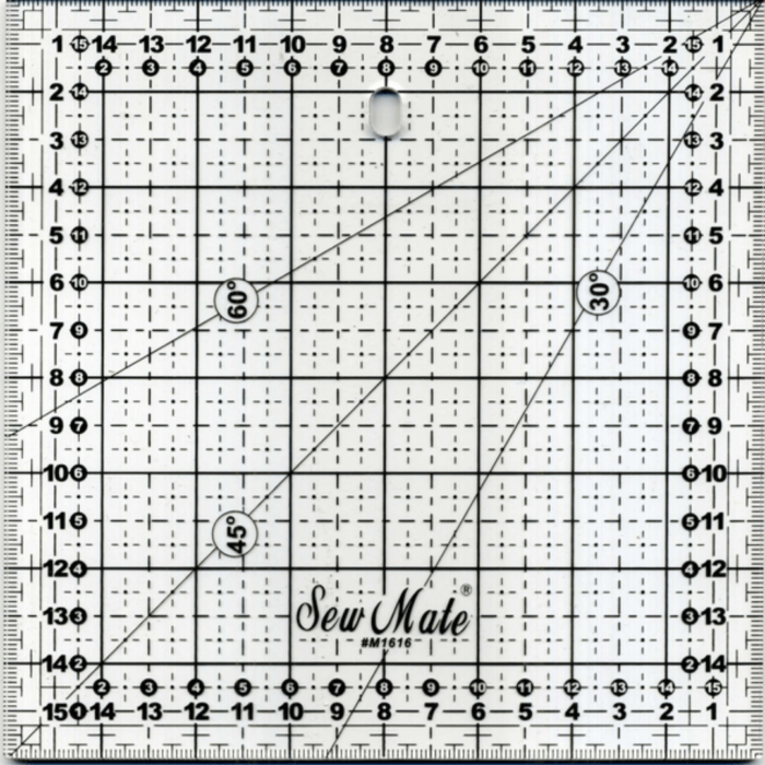 Sew Mate - Règle carrée - 16 x 16 cm