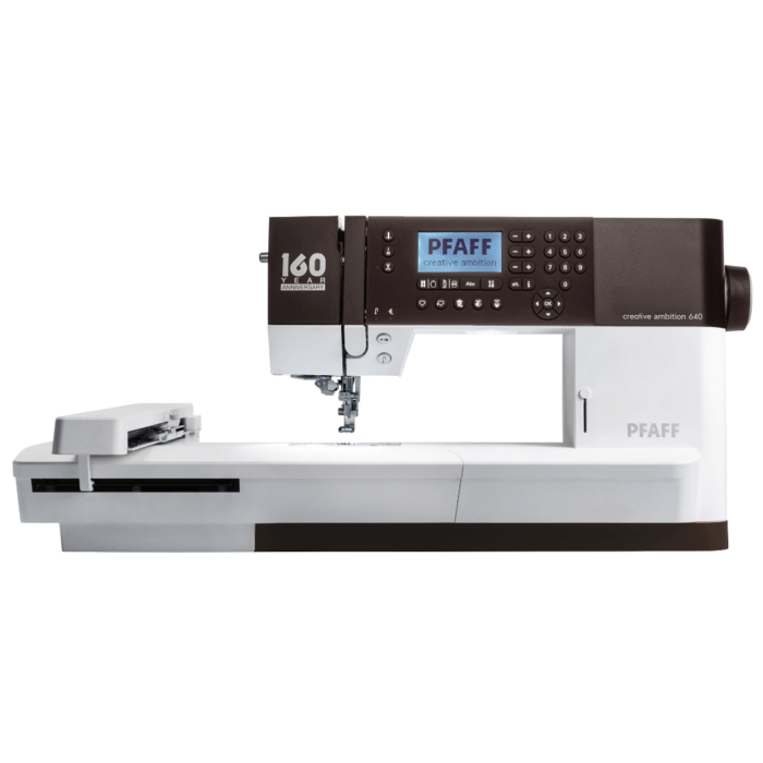 Pfaff - Brodeuse/Machine à coudre - Creative Ambition 640 + Coffret 18 fils OFFERT