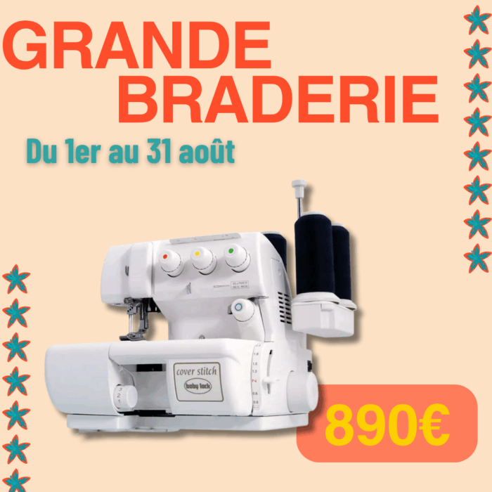 Babylock - Recouvreuse - CoverStitch occasion garantie 5 ans mcp