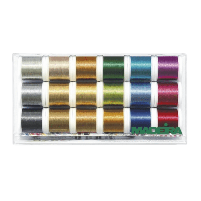 Coffret de 18 bobines - Madeira Metallic