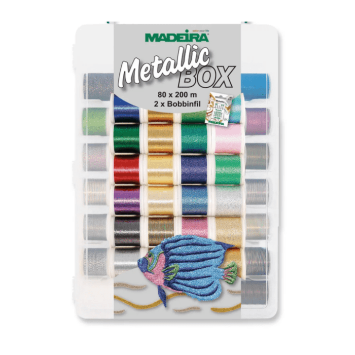 Coffret de 80 bobines - Madeira Metallic