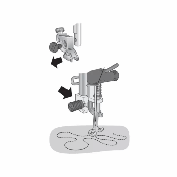 PFAFF - Pied piqué libre métal – Image 3